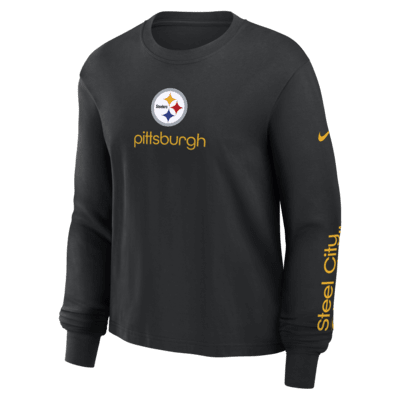 Pittsburgh Steelers Boxy Women's Nike NFL Long-Sleeve T